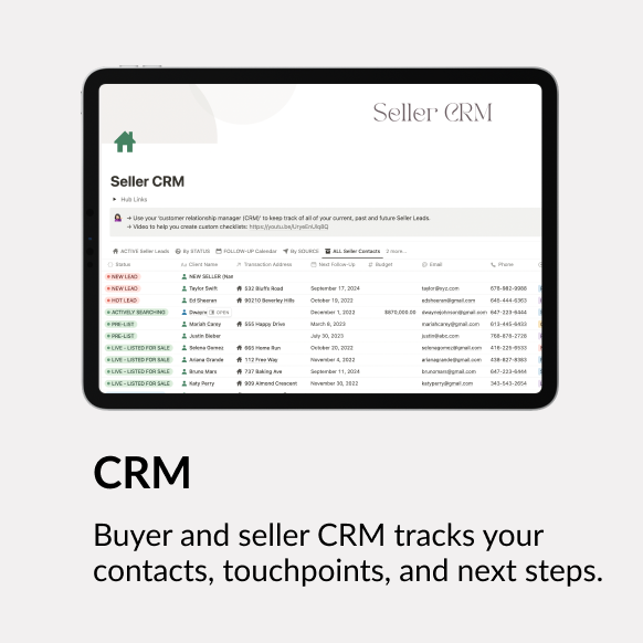 CRM screenshot
