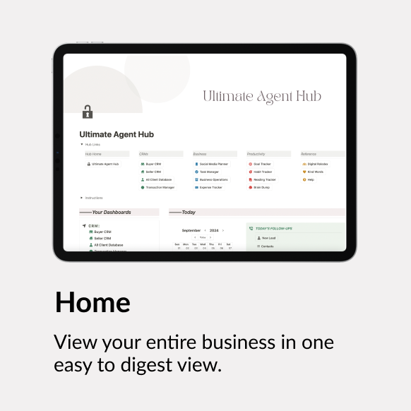 Homepage dashboard screenshot