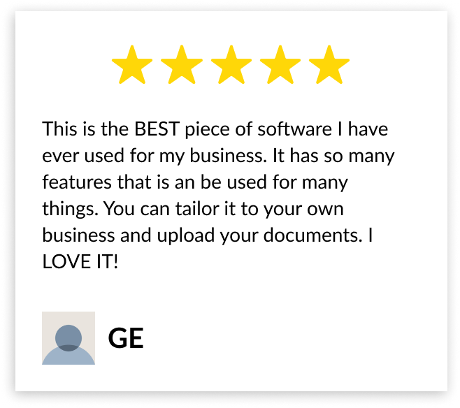 Customer testimonial